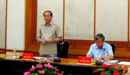Đoàn kiểm tra của Bộ Chính trị làm việc với Văn phòng Trung ương Đảng