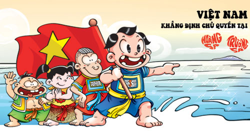 Publication de la bande dessinée L’enfant prodige du Vietnam  Hoàng Sa, Truờng Sa