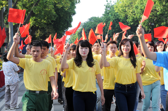 Sôi nổi lễ khai mạc Đại hội TDTT quận Hoàn Kiếm lần thứ VIII năm 2013