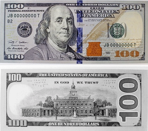 Redesigned USD100 note How is it