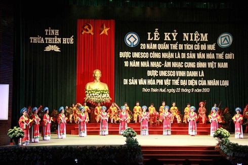 Huê fête l anniversaire de la reconnaissance de ses patrimoines culturels