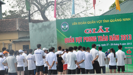 2013年广宁省群众网球公开赛正式开幕