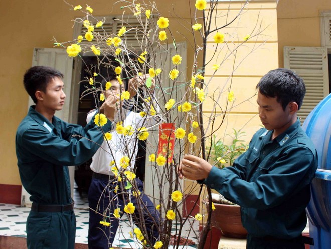 Le Nouvel printemps dans le district insulaire de Truong Sa
