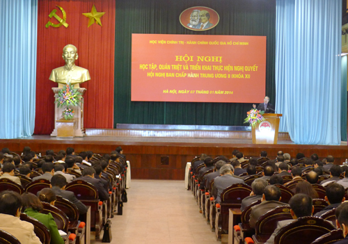 Học viện Chính trị - Hành chính Quốc gia Hồ Chí Minh quán triệt, triển khai Nghị quyết Hội nghị Trung ương 8 khóa XI