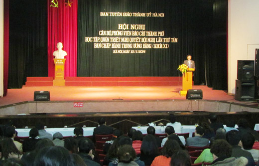 Hà Nội Quán triệt Nghị quyết Trung ương 8 khóa XI cho các cơ quan báo chí