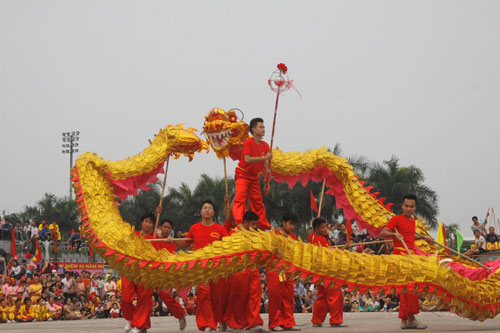 Hanoi dragon dance festival 2014