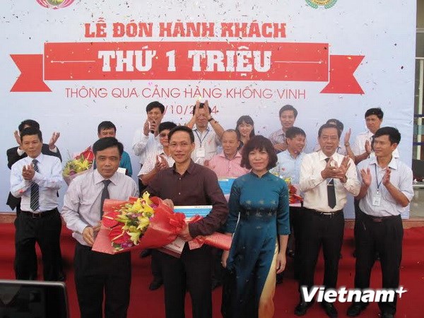 Vinh airport welcomes one millionth passenger