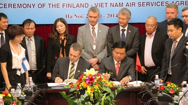 Vietnam, Finland sign air transport agreement