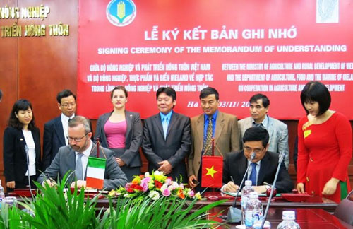 Vietnam, Ireland agree to boost agricultural development