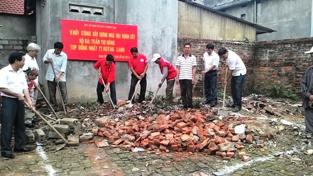 Hội Chữ thập đỏ tỉnh Vĩnh Phúc Hưởng ứng tích cực chương trình xây nhà giúp người nghèo