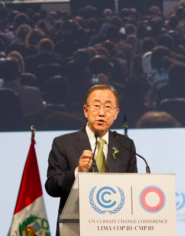 UN General Secretary applauds deal at COP-20