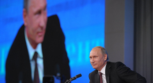 President Vladimir Putin holds annual press conference