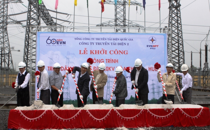 Khởi công dự án treo dây mạch 2 đường dây 220 kV Hòa Khánh – Huế
