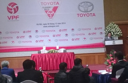 Toyota - Nhà tài trợ chính cho Giải bóng đá Vô địch Quốc gia 2015