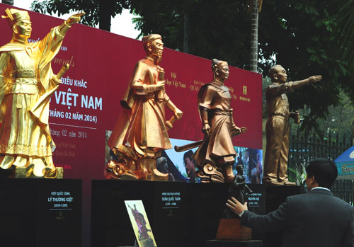 Four sculptures of prominent Vietnamese generals debut in Hanoi