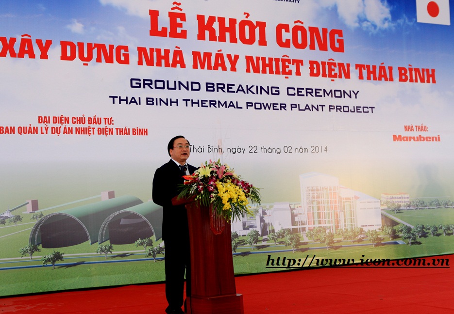 Phó Thủ tướng Hoàng Trung Hải phát lệnh khởi công Nhà máy Nhiệt điện Thái Bình