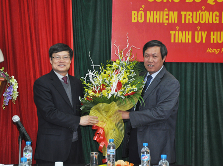 Ban Tuyên giáo Tỉnh ủy Hưng Yên có lãnh đạo mới