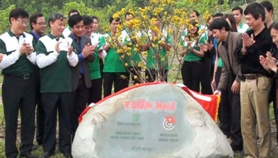 103 apricot trees planted at General Vo Nguyen Giap’s grave