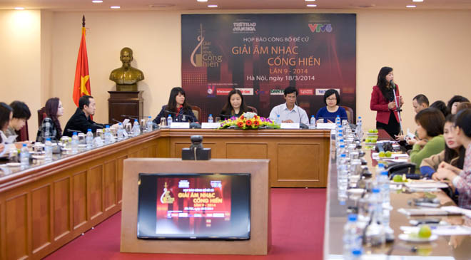 Công bố danh sách đề cử Giải âm nhạc Cống hiến 2014