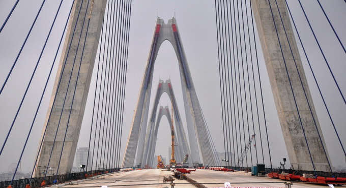 Hà Nội Chính thức hợp long cầu Nhật Tân