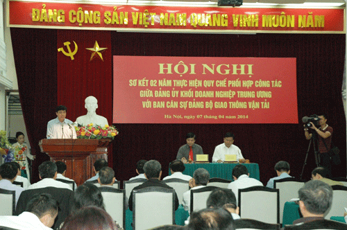 Tăng cường phối hợp giữa Đảng ủy Khối Doanh nghiệp Trung ương và Ban Cán sự đảng Bộ GTVT