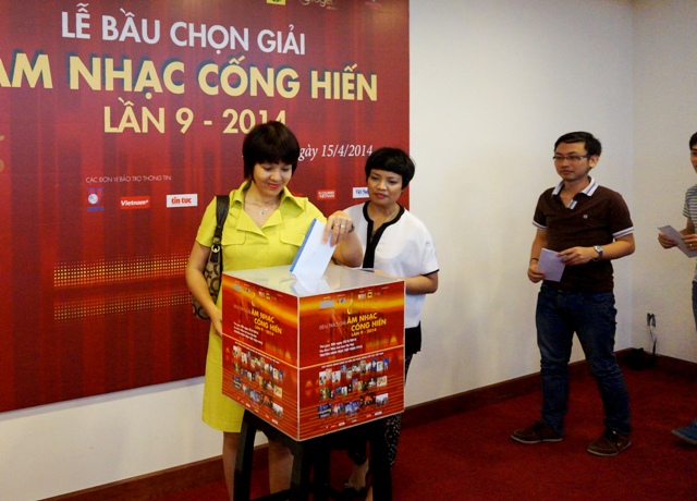 Bầu chọn Giải Âm nhạc Cống hiến 2014