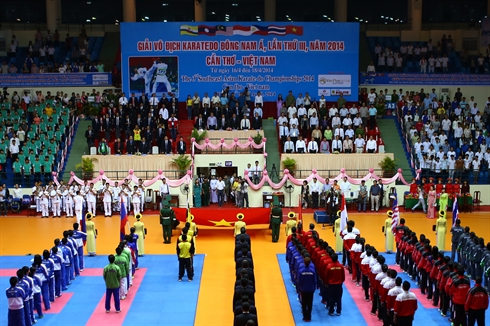 Ouverture du Championnat de karaté d’Asie du Sud-Est