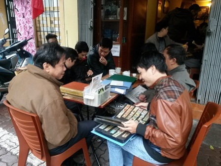 Unique stamp market in Hanoi