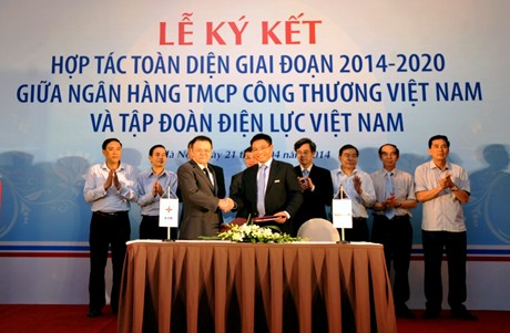 Lế ký kết hợp tác toàn diện giữa EVN, VietinBank