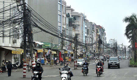 Từ 1 6, Hà Nội tổng sắp xếp các đường dây, cáp đi nổi