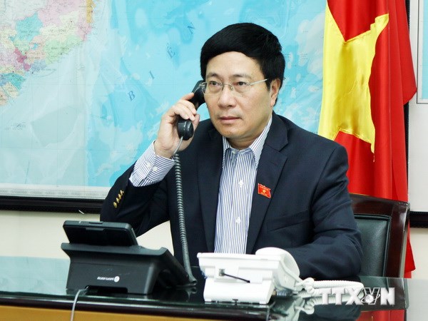Mer Orientale entretien téléphonique entre Pham Binh Minh et John Kerry