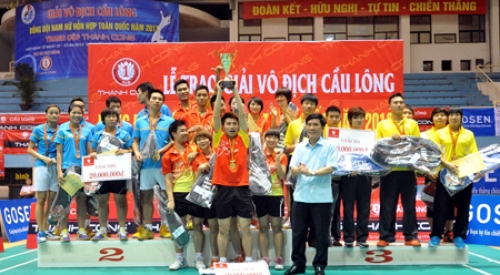 2014年全国羽毛球混合团体锦标赛落户北江省