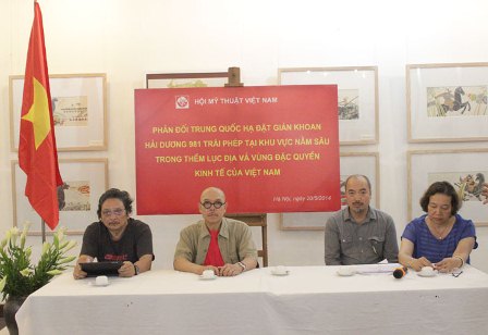 Les artistes des beaux-arts dénoncent l’acte illégal chinois en Mer Orientale