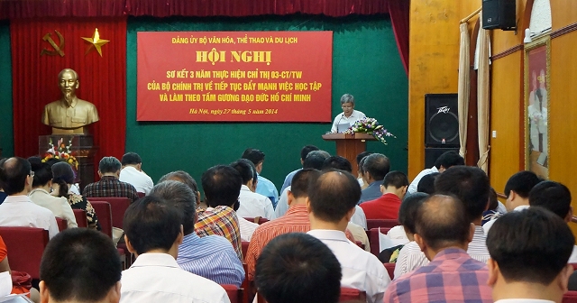 Bộ Văn hóa - Thể thao và Du lịch sơ kết 3 năm thực hiện Chỉ thị số 03-CT TW của Bộ Chính trị