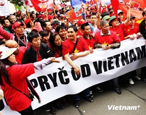 Mer Orientale la diaspora vietnamienne proteste contre les actes de la Chine
