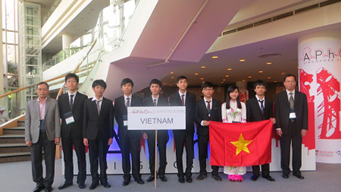 Việt Nam giành 1 Huy chương Vàng Olympic Vật lý châu Á