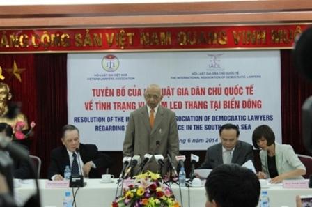 L AIJD proteste contre les agissements de la Chine en Mer Orientale