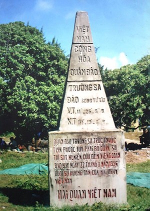 Steles in Truong Sa named as national relics