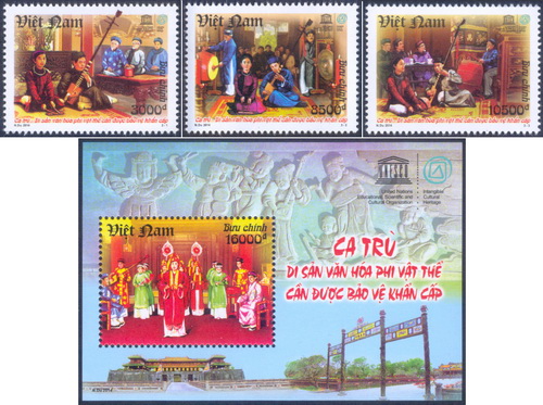Stamp set of Ca Tru arts released