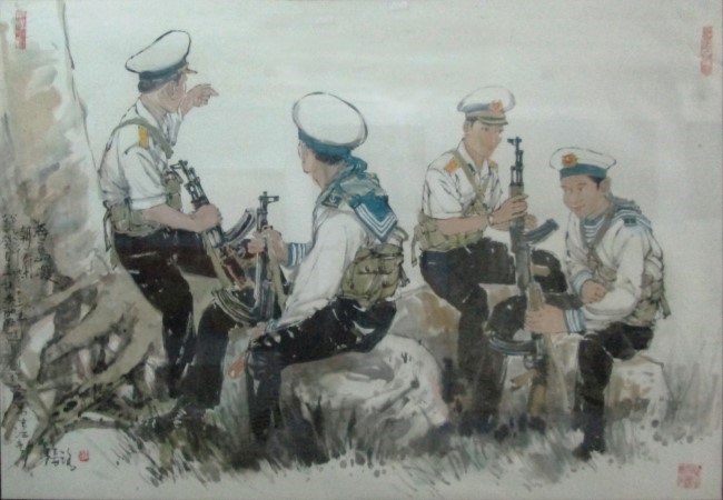 Exhibition of sea and islands fine arts in Quang Ngai