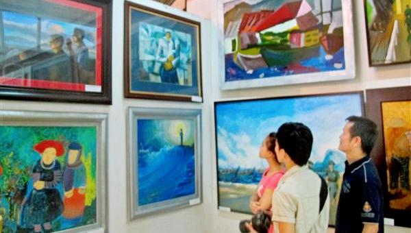 Da Lat  exposition de Beaux-arts Vers la Mer Orientale