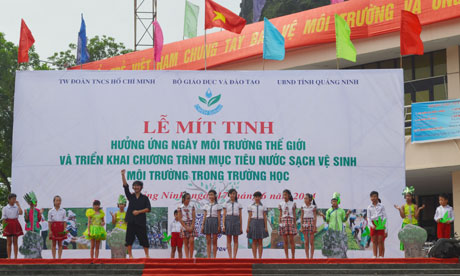 Quảng Ninh Hưởng ứng Ngày Môi trường thế giới và triển khai Chương trình mục tiêu nước sạch, VSMT năm 2014