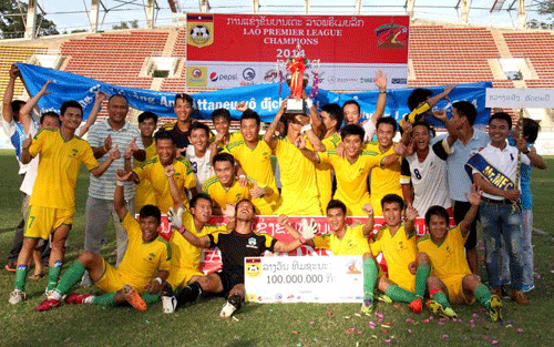 CLB Hoàng Anh Attapeu vô địch mùa bóng 2014 của Lào