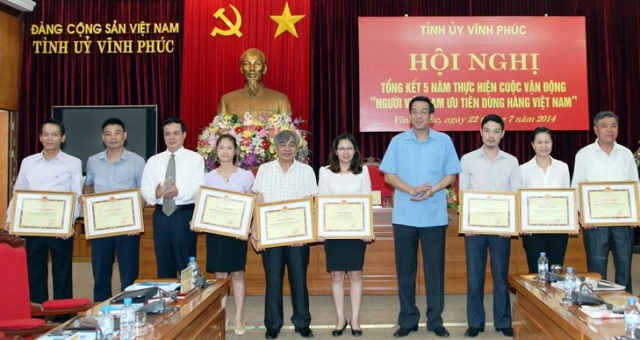 Vĩnh Phúc Tổng kết 5 năm thực hiện Cuộc vận động “Người Việt Nam ưu tiên dùng hàng Việt Nam”