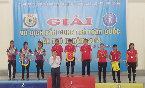 Quang Ninh pocketed 12 medals at National Youth Archery Tour 2014