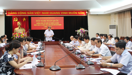 Hội nghị toàn quốc hướng dẫn kỷ niệm 45 năm thực hiện Di chúc của Chủ tịch Hồ Chí Minh