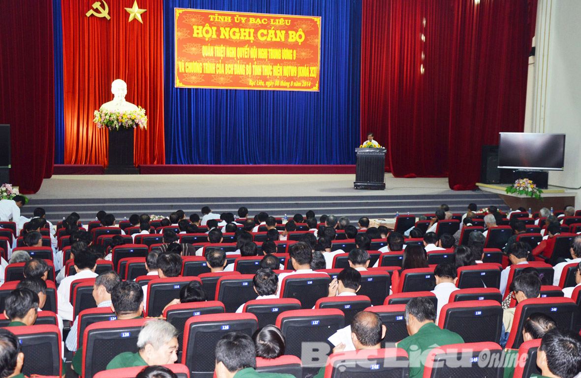 Bạc Liêu học tập, quán triệt Nghị quyết Hội nghị Trung ương 9 khóa XI
