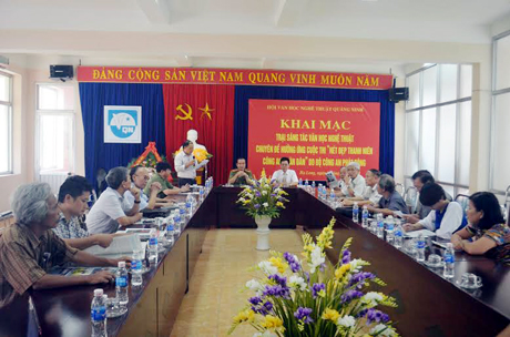 Trại sáng tác chuyên đề Nét đẹp thanh niên Công an nhân dân