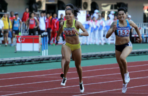ASIAD 17 Quách Thị Lan giành Huy chương bạc chạy 400m nữ