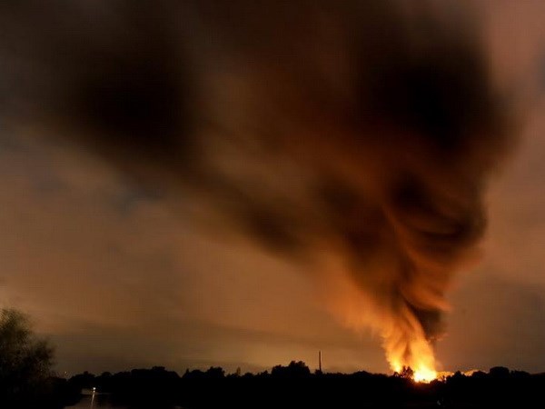 Big explosion in Ritterhude, Germany